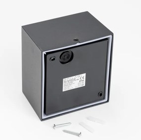 Brilagi - LED Vonkajšie nástenné svietidlo TERNI LED/12W/230V čierna IP44