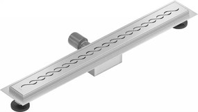 Mexen Flat nerezový sprchový žľab 50 cm vzor M18, 1023050-15