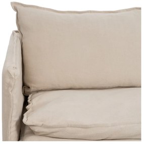 Krémová ľanová pohovka 180 cm – Ixia