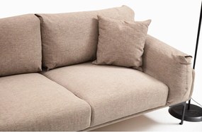 Béžová rohová pohovka Artie Leo, ľavý roh