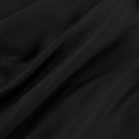 SATÉNOVÉ OBLIEČKY SATINLOVE CLASSIC 160X200 CM, 2KS 70X80 CM ČIERNE
