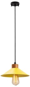 Luster na lane MANAVGAT 1xE27/40W/230V žltá/hnedá
