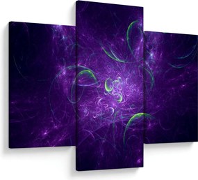 Obraz - fialová abstrakcia (90x60 cm)