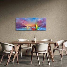 Obraz - Západ slnka (120x50 cm)