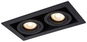 Lucide 09926/02/30 - Podhľadové svietidlo CHIMNEY 2xGU10/50W/230V čierna
