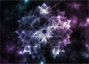 Obraz - Lotusová mandala vo vesmíre (70x50 cm)