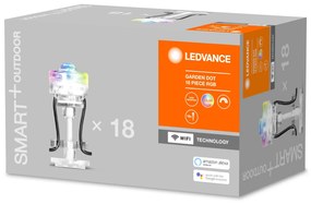 LEDVANCE Chytré záhradné zapichovacie LED osvetlenie SMART WIFI GARDEN DOT, 4W, RGB, 18x spot, IP65