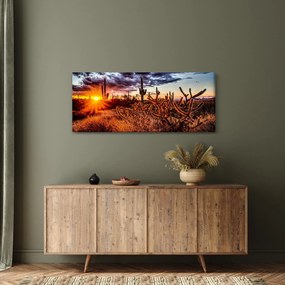 Obraz - Zlatá hodinka púšte (120x50 cm)