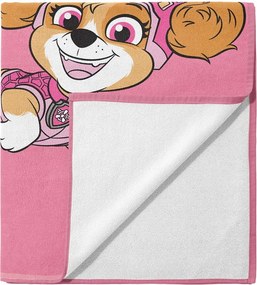 Bavlnená plážová osuška Labková patrola – Paw Patrol - motív Dinosauria jazda - 100% bavlna - 70x140 cm