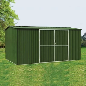 Záhradný domček na náradie, krídlové dvere Avenberg HUNTER G1 4.1 x 2.6 m ZELENA