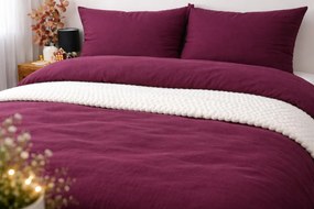 Mušelínové obliečky 140x200 vínové – 100 % bavlna, jemné, priedušné, luxusné, na zipsMušelínové obliečky 140x200 vínové – 100 % bavlna, jemné, priedušné, luxusné, na zips