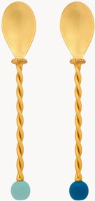 Kokteilové lyžičky z nehrdzavejúcej ocele Torchon, 2 ks