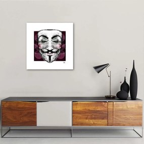 Gario Obraz na plátne Maska Guya Fawkesa - Rubiant Rozmery: 30 x 30 cm
