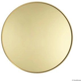 Zrkadlo Scandi Mono Gold Rozmer: Ø 80 cm