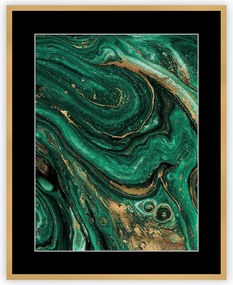 Obraz Abstract Green&Gold II 40 x 50cm