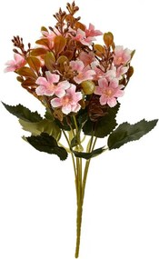 Dekorácia svetlo ružová umelá kvetina - 10*10*33 cm