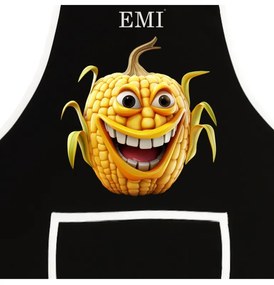 Kuchynská zástera Corny EMI, čierna