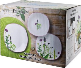 Porcelánová jedálenská súprava Herbal Mist sada 18ks