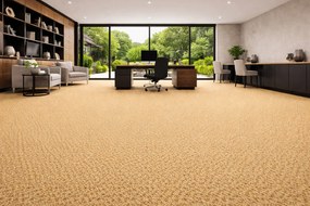 Balta, Koberec metráž Fortessa SDE New 138, na mieru, šíře 4m, béžová, ab (mriežka), chodba / predsieň