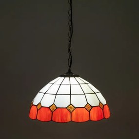 Brilagi - Tiffany vitrážový luster na reťazi SIENNA 1xE27/60W/230V priemer 40 cm