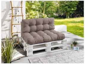 Livarno home Súprava podložky na sedenie a operadla na europalety (sivohnedá)  (100388199)