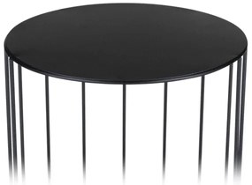 SADA 3x Stojan na kvety LOFT čierna