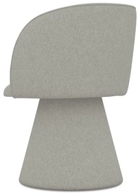 Svetlosivé čalúnené jedálenské kreslo Maia – Makamii