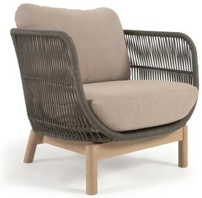 Khaki záhradné kreslo Kave Home Catalina