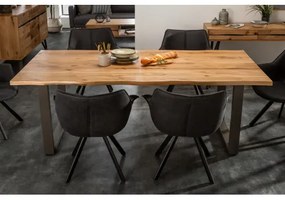 Jedálenský stôl 39436 180x90cm Masív drevo Divoký Dub  - Komfort-nábytok