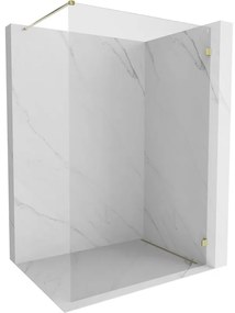 Mexen Lunar sprchová stena pravá 150 x 200 cm, 8mm číre sklo, zlatá lesklá, 830-150-000-50-00-P