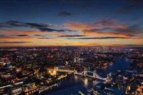 Samolepiaca fototapeta nočný pohľad na Londýn