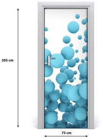 Samolepiace fototapety na dvere abstrakcie gule 75x205 cm