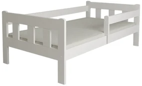 Detská posteľ NESTY 90 x 200 cm, biela Rošt: S lamelovým roštom, Matrac: Matrac COCO MAXI 20 cm