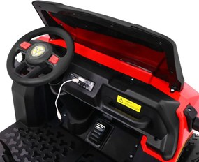 Ramiz Detské nákladné auto Farmer Truck pre 2 deti červené + pohon 4x4 + diaľkové ovládanie + sklápač + LED audio