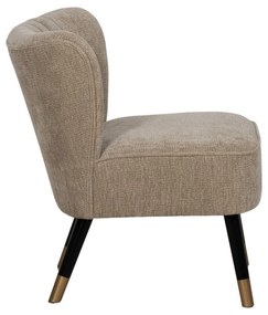 Béžové ženilkové kreslo Glam – Ixia