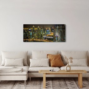 Obraz nočného mesta (120x50 cm)