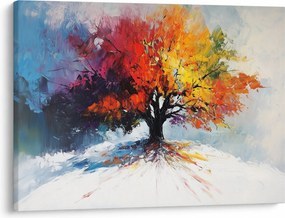 Obraz - Pestrofarebný strom (70x50 cm)