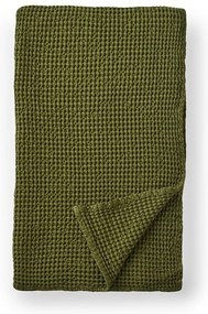 Zelená bavlnená deka 150x200 cm Jaipur Chunky Waffle – Pineapple Elephant