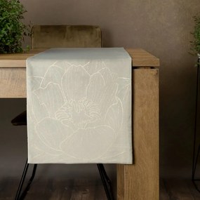 Dekorstudio Elegantný zamatový behúň na stôl BLINK 13 strieborný Rozmer behúňa (šírka x dĺžka): 35x140cm
