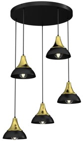 Luster na lanku NERGIS 5xE27/60W/230V