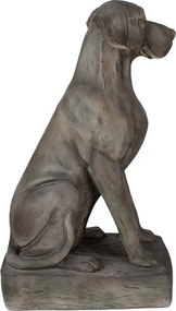 Šedá dekorácia socha pes Dog Modern - 44*26*73 cm