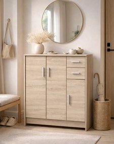 Skrinka na topánky 10, dub sonoma