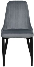 Jedálenská stolička LORIENT zamatová, grafitová