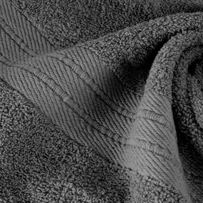 BAVLNENÝ UTERÁK KAYA 70X140 CM TMAVOSIVÁ