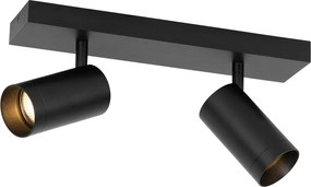 Inteligentný stropný reflektor čierny nastaviteľný 2-svetelný vrátane 2 Wifi GU10 50mm - Jeana Luxe