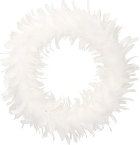 Biely veniec z peria Timor Variant: 20cm