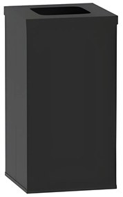 Kôš na triedený odpad 50 L, úchyt na vrece, čierny/čierny