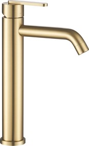 Rea Ontario, vysoká umývadlová batéria h-300, zlatá matná, REA-B5509
