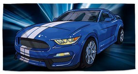 Sablio Uterák Mustang Modré pozadie - 30x50 cm