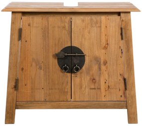 vidaXL Kúpeľňová skrinka, recyklované borovicové drevo, 70x32x63 cm